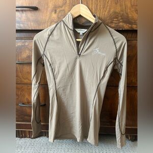 LEMIEUX Long Sleeve Base Layer, Tan/Brown, XS